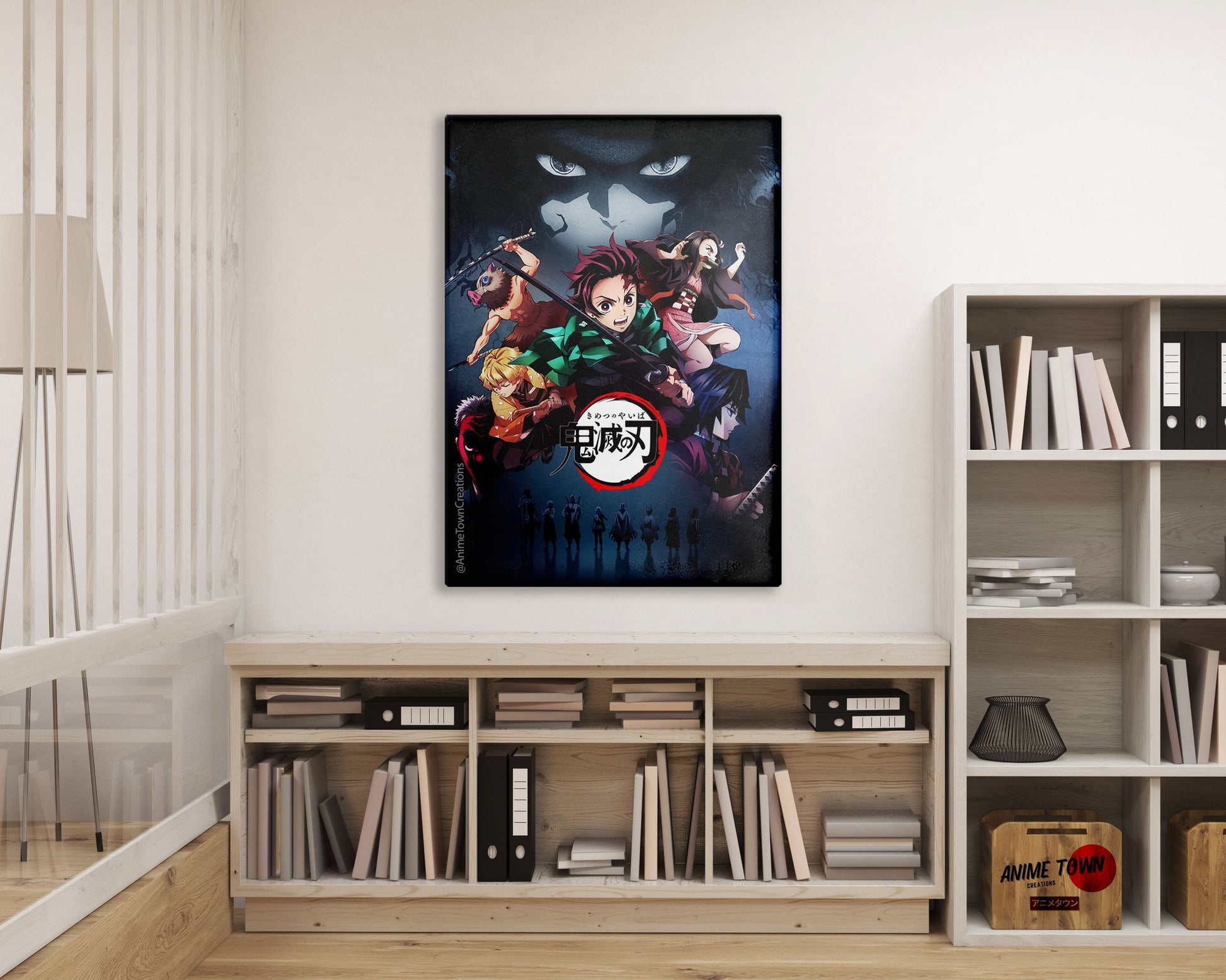 Anime Town Creations Metal Poster Demon Slayer Mugen Train Dream 16" x 24" Home Goods - Anime Demon Slayer Metal Poster