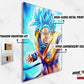 Anime Town Creations Metal Poster Dragon Ball Goku Super Saiyan Blue 11" x 17" Home Goods - Anime Dragon Ball Metal Poster