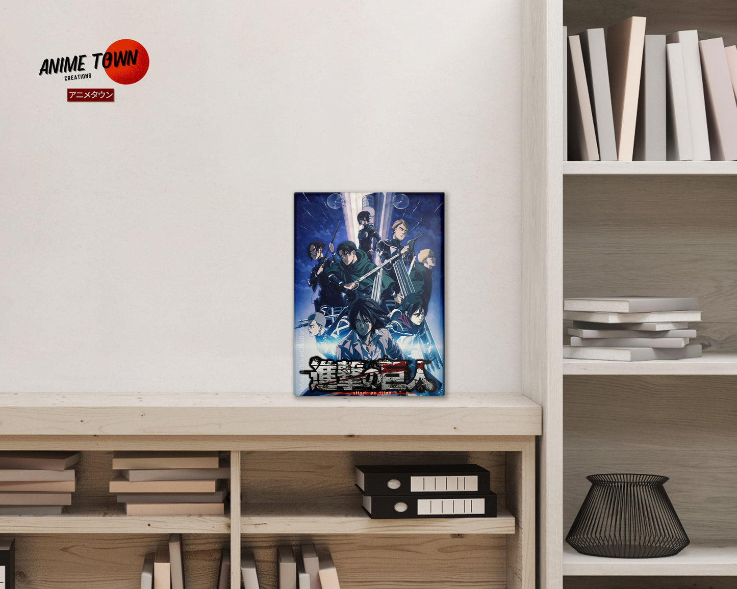 Anime Town Creations Metal Poster Attack on Titan The Final Season 5" x 7" Home Goods - Anime Attack on Titan Metal Poster