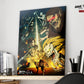 Anime Town Creations Metal Poster Attack on Titan Season 4 16" x 24" Home Goods - Anime Attack on Titan Metal Poster