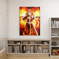 Anime Town Creations Metal Poster Demon Slayer Rengoku Flame Breathing 16" x 24" Home Goods - Anime Demon Slayer Metal Poster