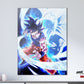 Anime Town Creations Metal Poster Dragon Ball Super Saiyan Ultra Instinct 11" x 17" Home Goods - Anime Dragon Ball Metal Poster