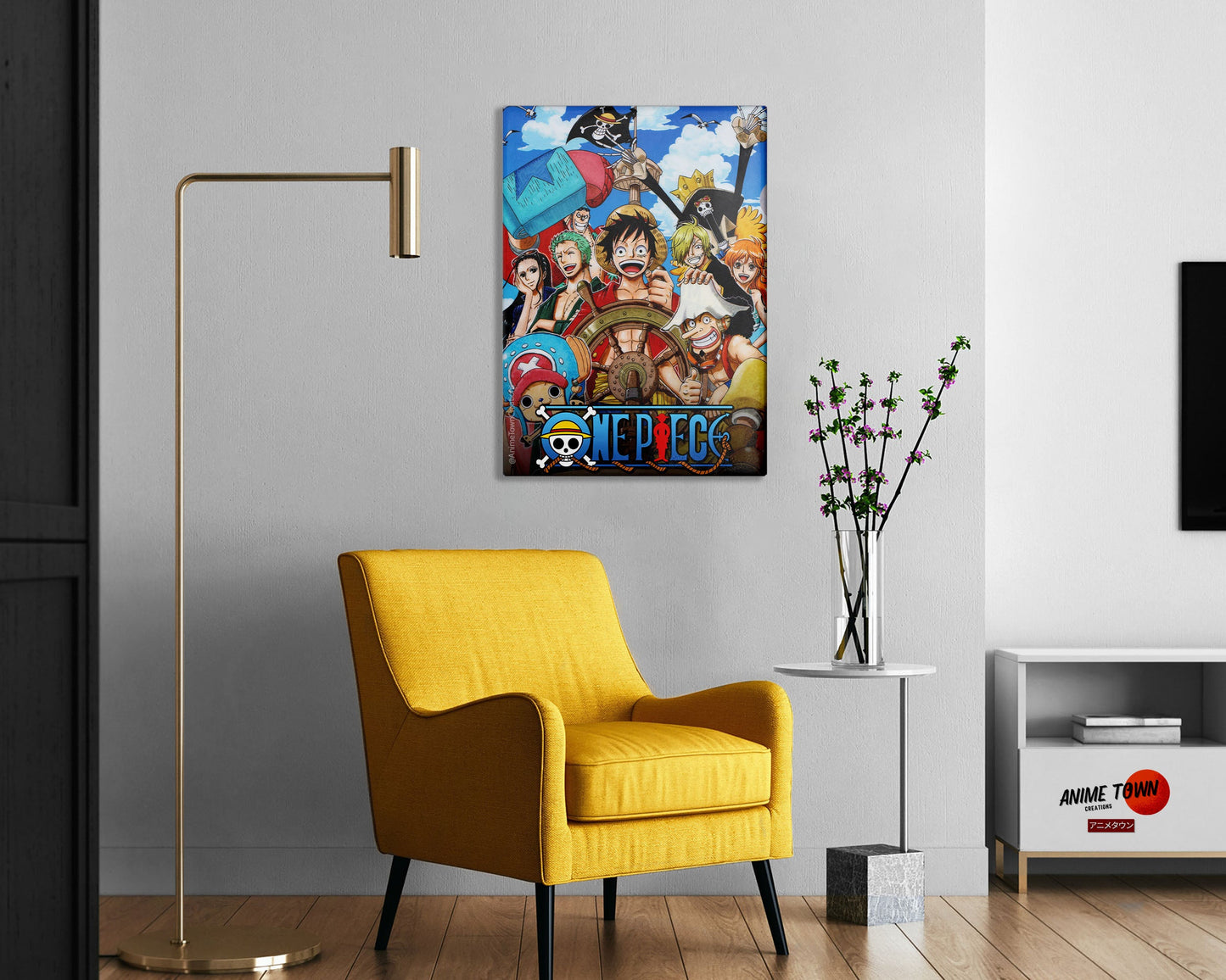 Anime Town Creations Metal Poster One Piece Squad 24" x 36" Home Goods - Anime One piece Metal Poster