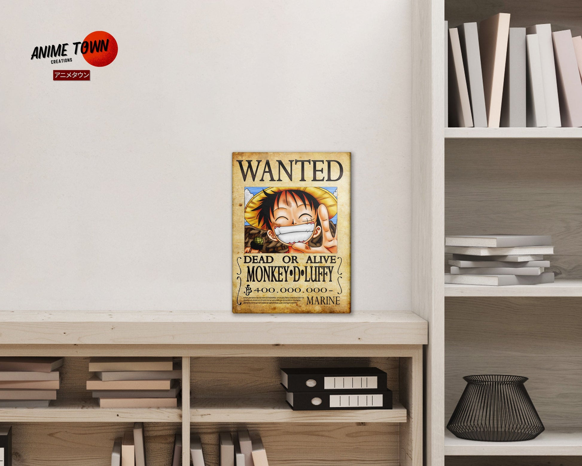 One Piece Wooden Wanted Poster