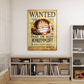 Anime Town Creations Metal Poster One Piece Luffy Wanted Poster 16" x 24" Home Goods - Anime One Piece Metal Poster