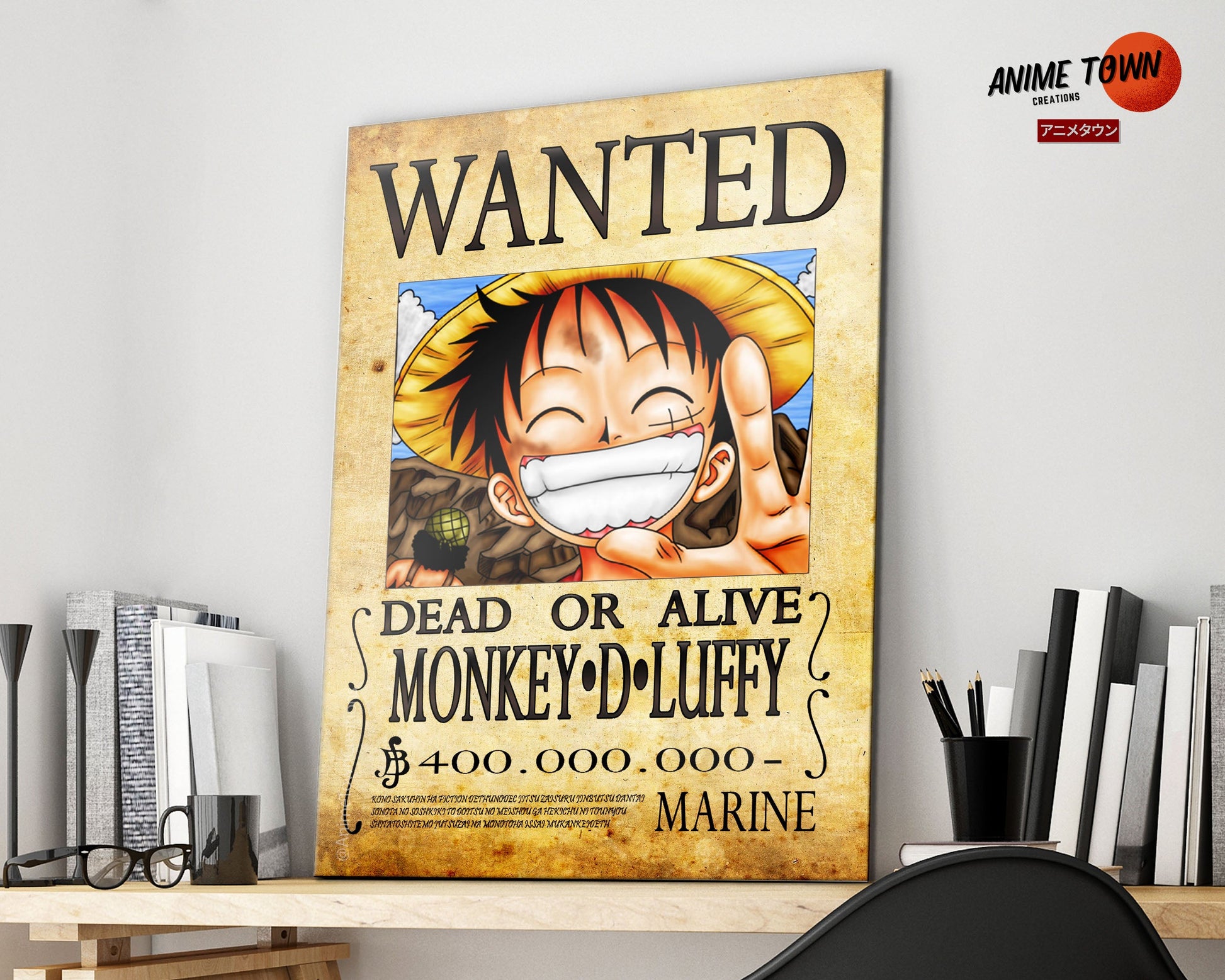 One Piece - Anime / Manga Poster / Print (Wanted - Monkey D. Luffy)