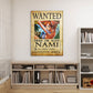 Anime Town Creations Metal Poster One Piece Nami Wanted Poster 16" x 24" Home Goods - Anime One Piece Metal Poster