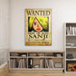 Anime Town Creations Metal Poster One Piece Sanji Wanted Poster 16" x 24" Home Goods - Anime One Piece Metal Poster