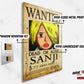 Anime Town Creations Metal Poster One Piece Sanji Wanted Poster 11" x 17" Home Goods - Anime One Piece Metal Poster