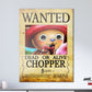 Anime Town Creations Metal Poster One Piece Chopper Wanted Poster 11" x 17" Home Goods - Anime One Piece Metal Poster