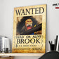 Anime Town Creations Metal Poster One Piece Brook Wanted Poster 16" x 24" Home Goods - Anime One Piece Metal Poster
