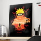 Anime Town Creations Metal Poster Naruto Black 16" x 24" Home Goods - Anime Naruto Metal Poster