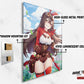 Anime Town Creations Metal Poster Genshin Impact Amber 11" x 17" Home Goods - Anime Genshin Impact Metal Poster