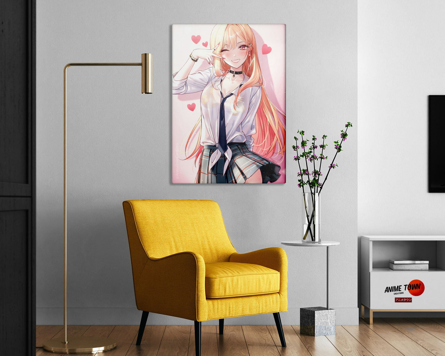 Anime Town Creations Metal Poster My Dress up Darling Marin School Girl 24" x 36" Home Goods - Anime My Dress Up Darling Metal Poster