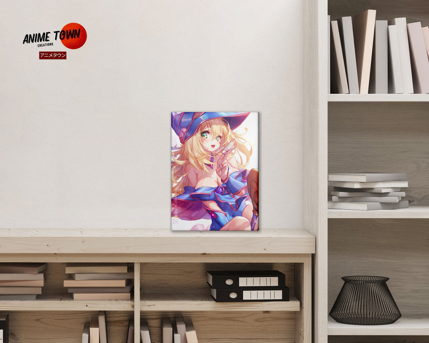 Anime Town Creations Metal Poster Yugioh Dark Magician Girl 5" x 7" Home Goods - Anime Yu-Gi-Oh Metal Poster