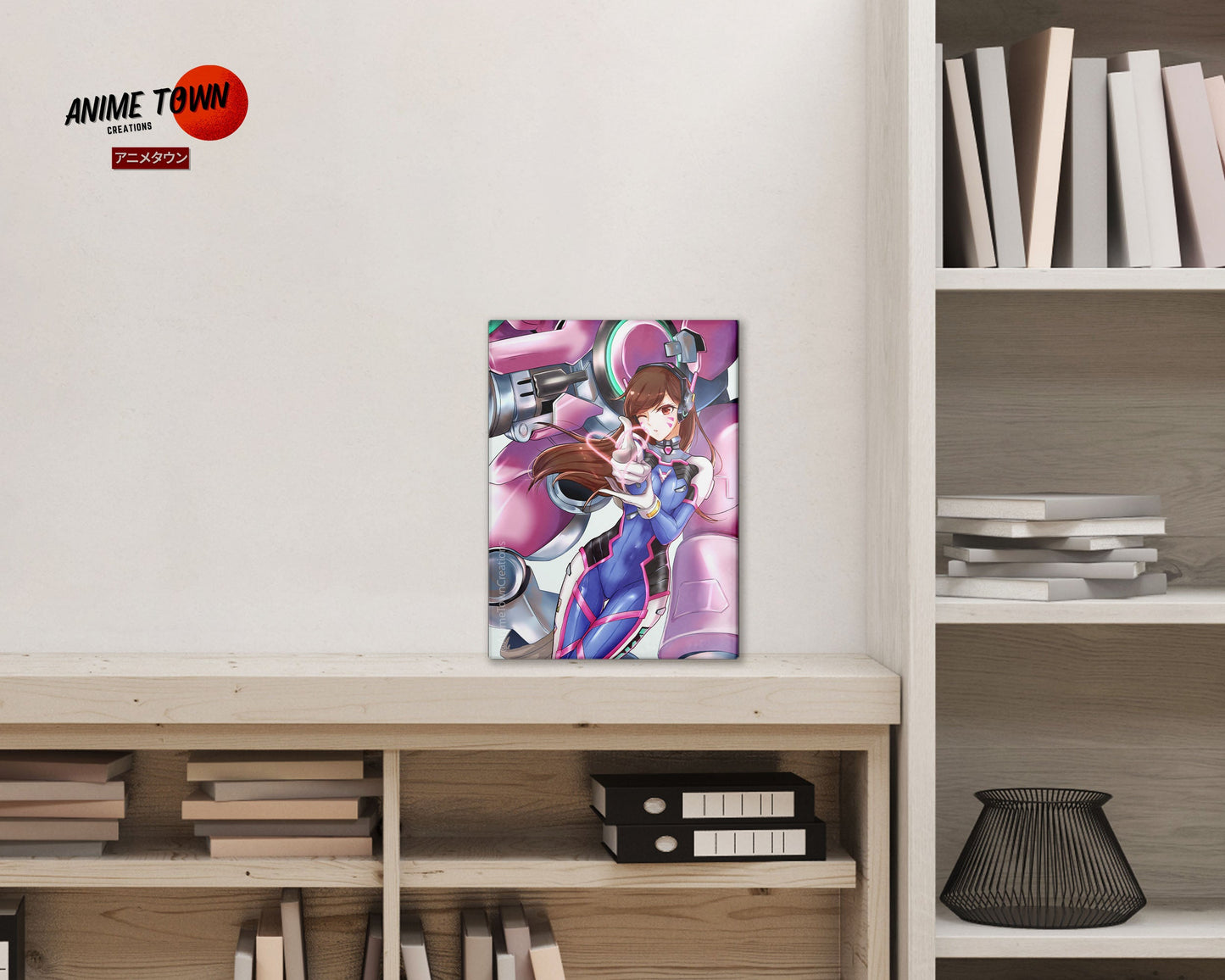 Anime Town Creations Metal Poster Overwatch D.Va 5" x 7" Home Goods - Anime Overwatch Metal Poster