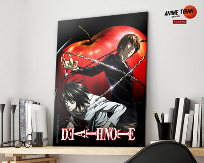 Anime Town Creations Metal Poster Death Note 11" x 17" Home Goods - Anime Death Note Metal Poster