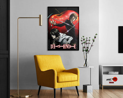 Anime Town Creations Metal Poster Death Note 16" x 24" Home Goods - Anime Death Note Metal Poster