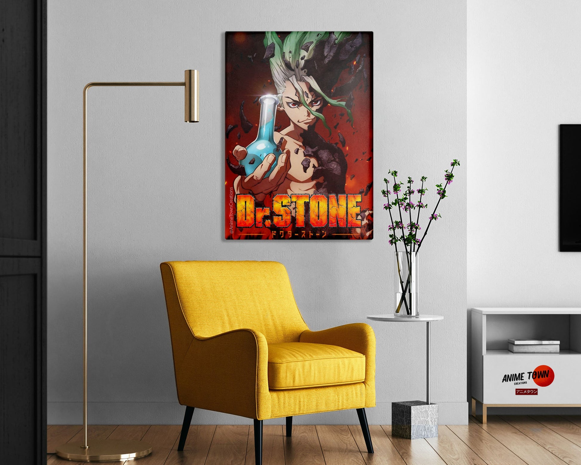 Anime Town Creations Metal Poster Dr Stone 16" x 24" Home Goods - Anime Dr Stone Metal Poster