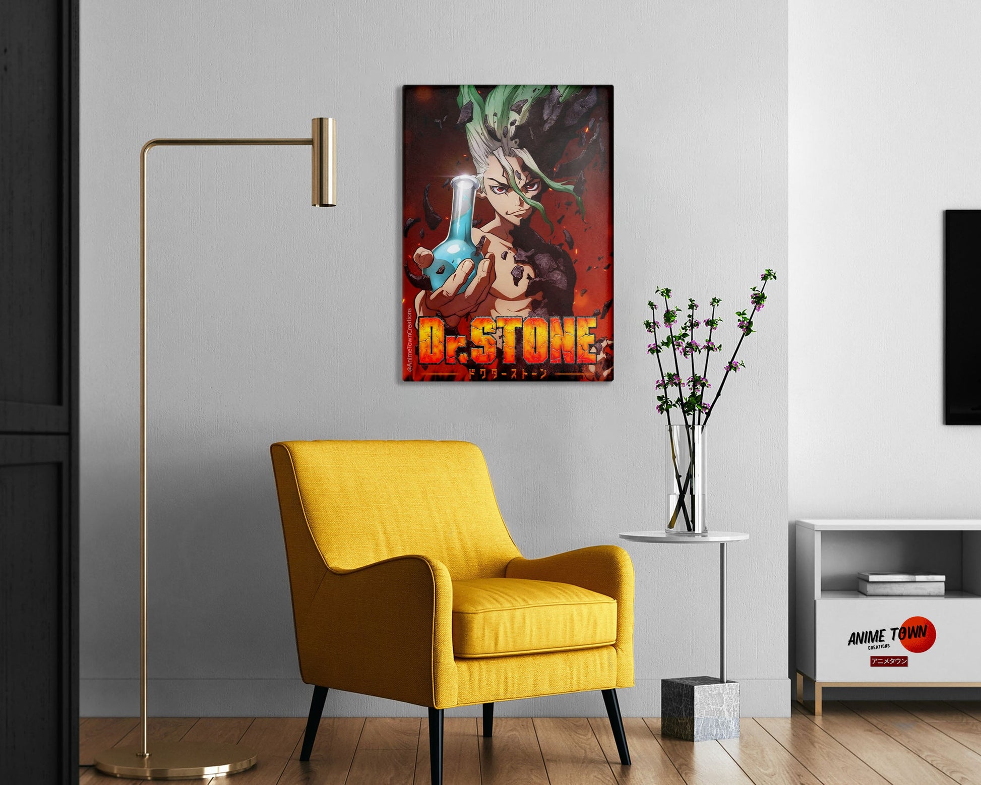 Anime Town Creations Metal Poster Dr Stone 16" x 24" Home Goods - Anime Dr Stone Metal Poster