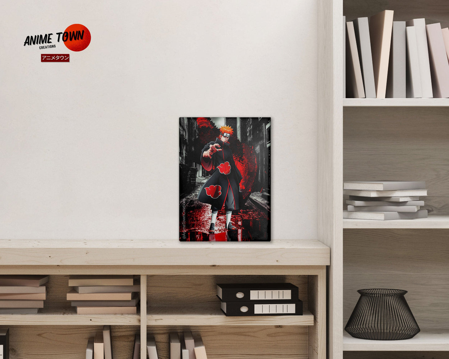 Anime Town Creations Metal Poster Naruto Akatsuki Pain 24" x 36" Home Goods - Anime Naruto Metal Poster