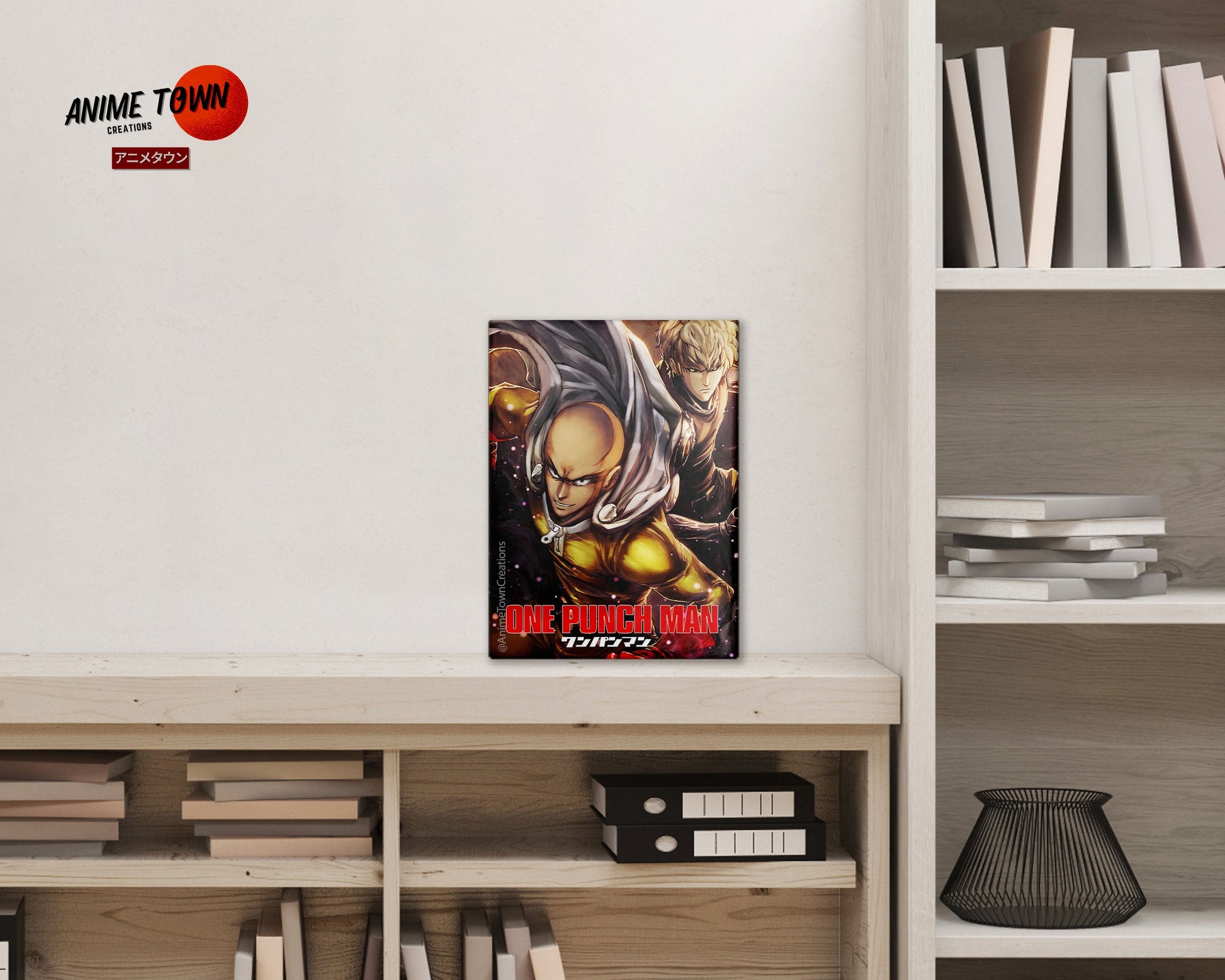 Anime Town Creations Metal Poster One Punch Man 24" x 36" Home Goods - Anime One Punch Man Metal Poster