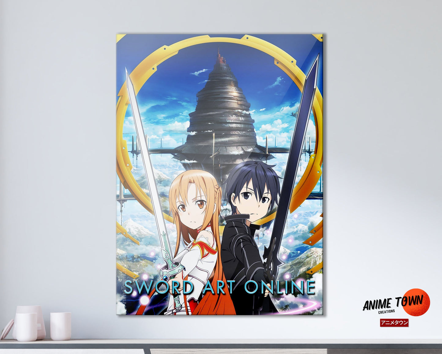 Anime Town Creations Metal Poster Sword Art Online 5" x 7" Home Goods - Anime Spy x Family Metal Poster
