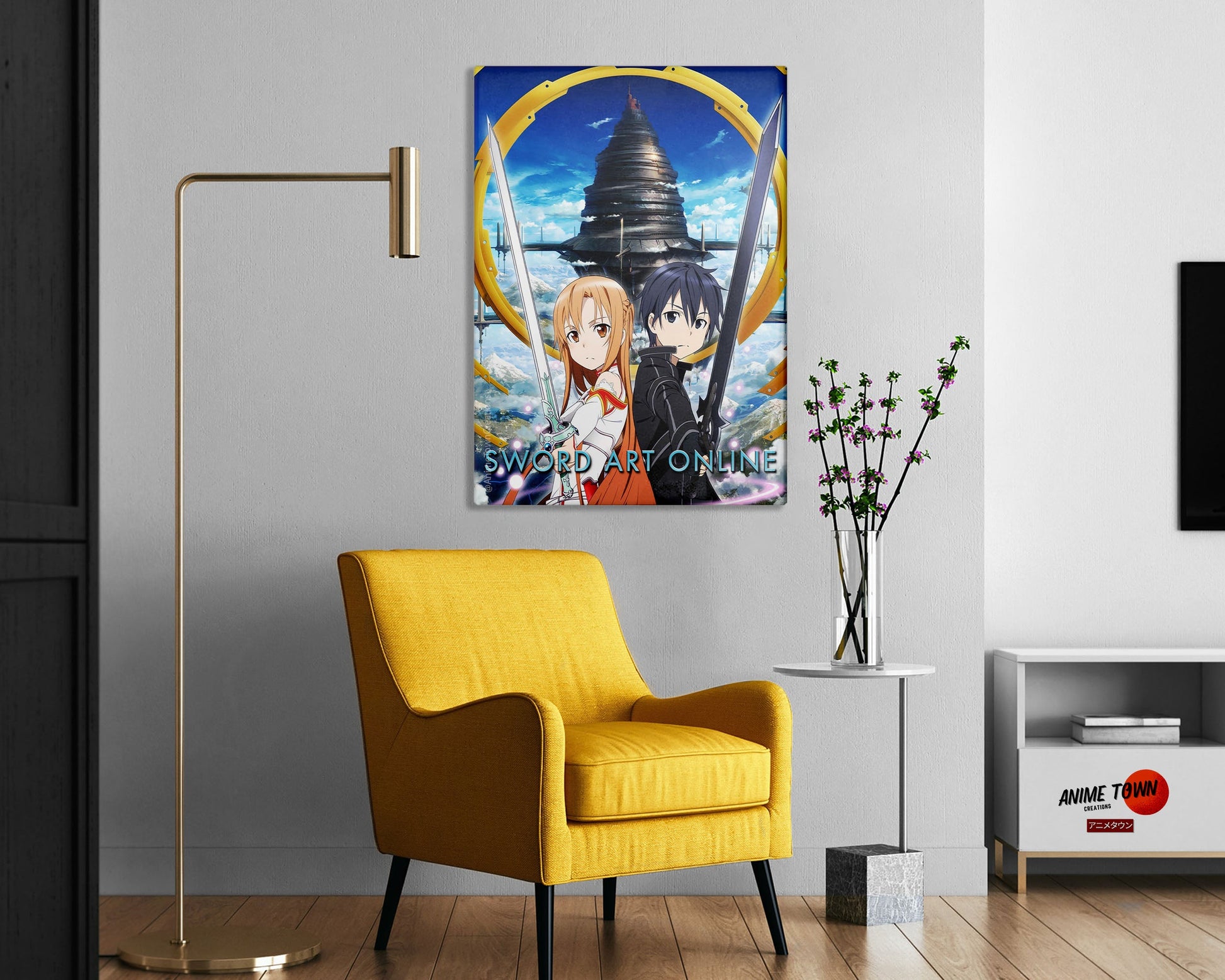 Anime Town Creations Metal Poster Sword Art Online 16" x 24" Home Goods - Anime Spy x Family Metal Poster