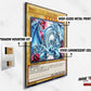 Anime Town Creations Metal Poster Yugioh Blue Eyes White Dragon 1st Edition Card 11" x 17" Home Goods - Anime Yu-Gi-Oh Metal Poster