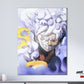 Anime Town Creations Metal Poster One Piece Luffy Gear 5 White 11" x 17" Home Goods - Anime One Piece Metal Poster