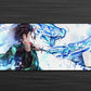 Anime Town Creations Mouse Pad Demon Slayer Tanjiro Water Breathing Style Gaming Mouse Pad Accessories - Anime Demon Slayer Gaming Mouse Pad