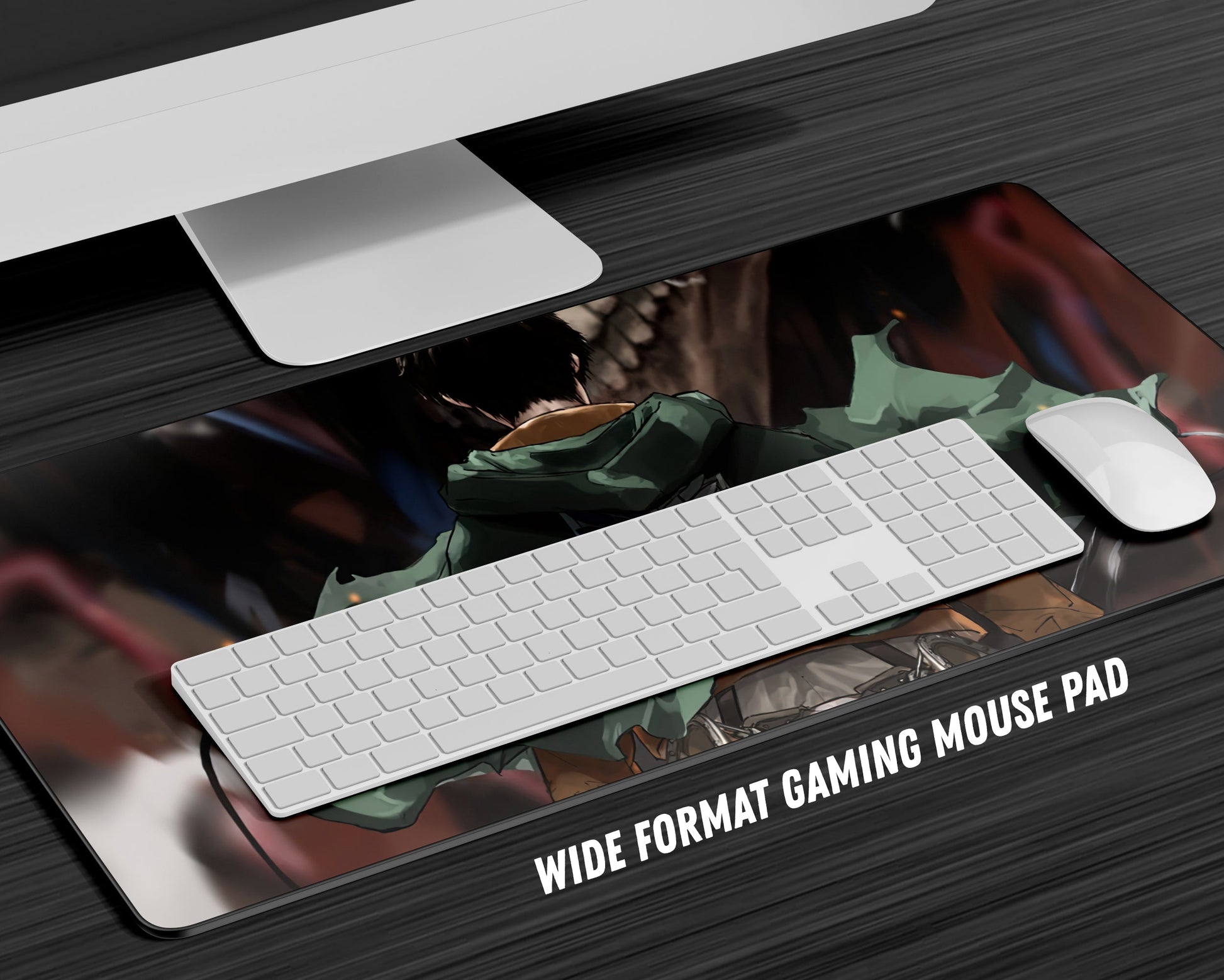 Anime Town Creations Mouse Pad Attack on Titan Levi Ackerman Gaming Mouse Pad Accessories - Anime Attack on Titan Gaming Mouse Pad