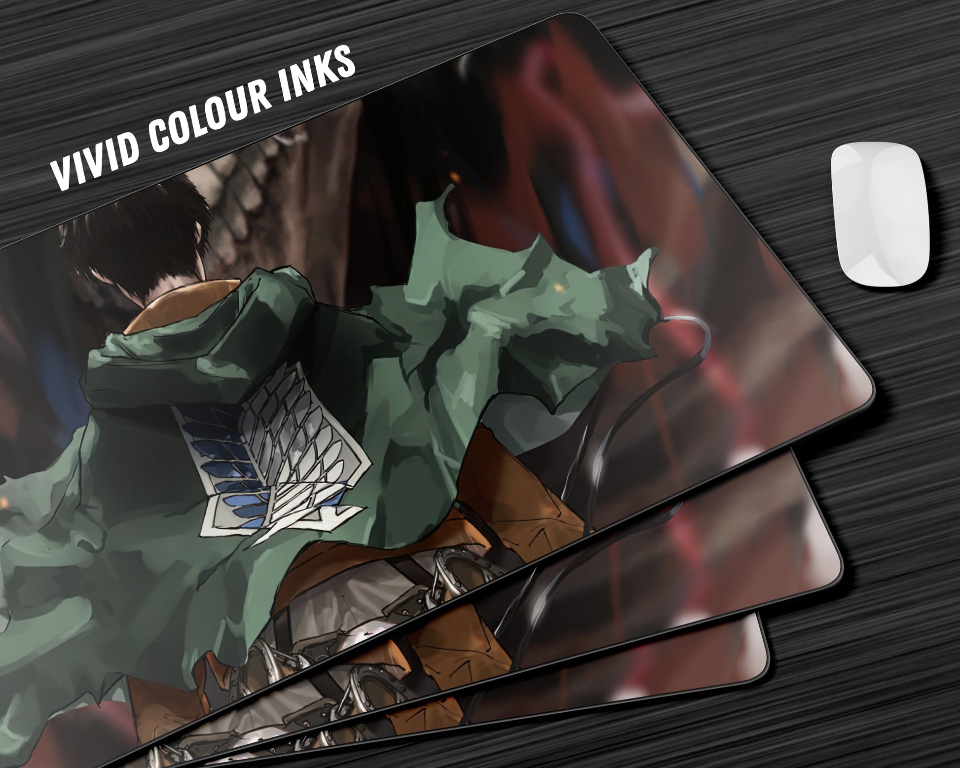 Anime Town Creations Mouse Pad Attack on Titan Levi Ackerman Gaming Mouse Pad Accessories - Anime Attack on Titan Gaming Mouse Pad