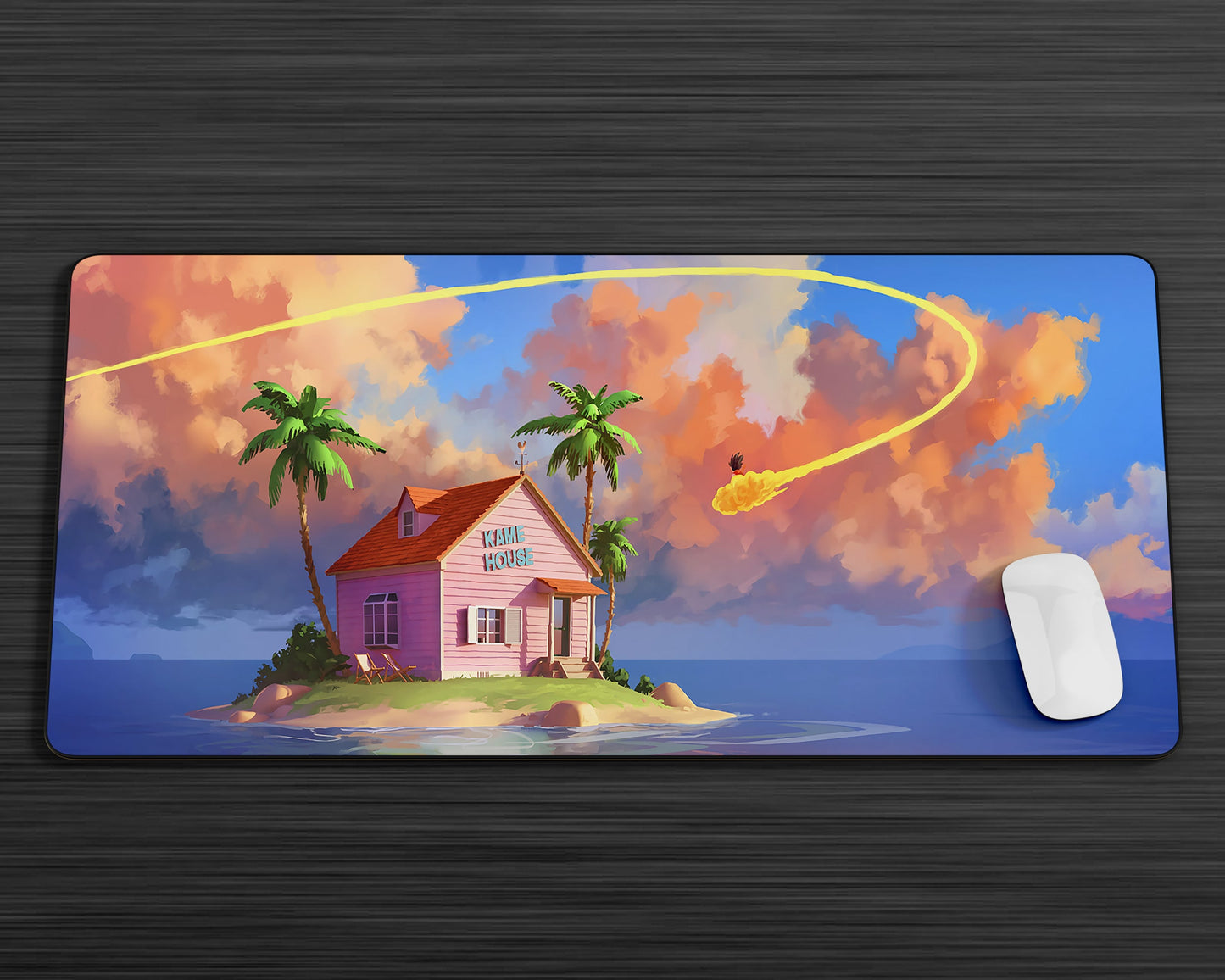 Anime Town Creations Mouse Pad Dragon Ball Kame House Gaming Mouse Pad Accessories - Anime Dragon Ball Gaming Mouse Pad