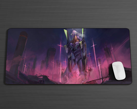 Anime Town Creations Mouse Pad Neon Evangelion Genesis Unit 01 Gaming Mouse Pad Accessories - Anime Neon Evangelion Genesis Gaming Mouse Pad