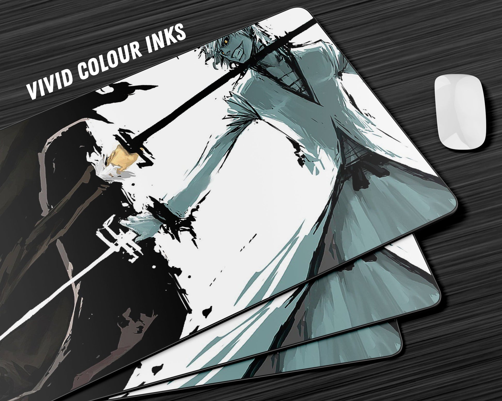 Anime Town Creations Mouse Pad Bleach Ichigo vs Zangetsu Black Gaming Mouse Pad Accessories - Anime Bleach Gaming Mouse Pad
