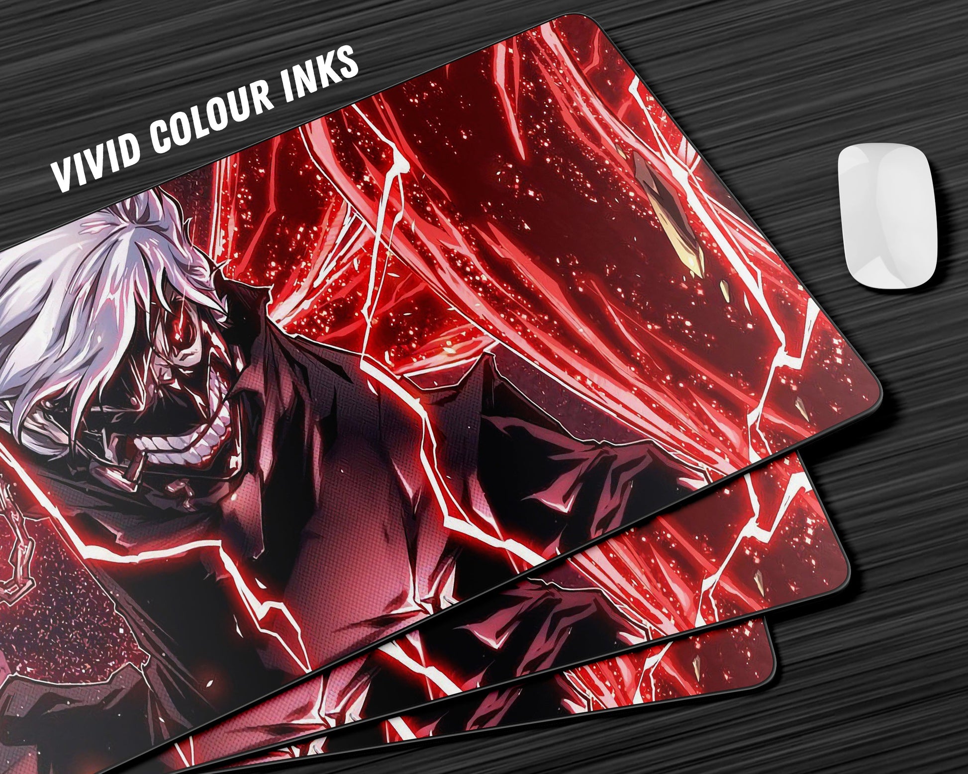 Anime Town Creations Mouse Pad Tokyo Ghoul Ken Kaneki Lightning Gaming Mouse Pad Accessories - Anime Tokyo Ghoul Gaming Mouse Pad