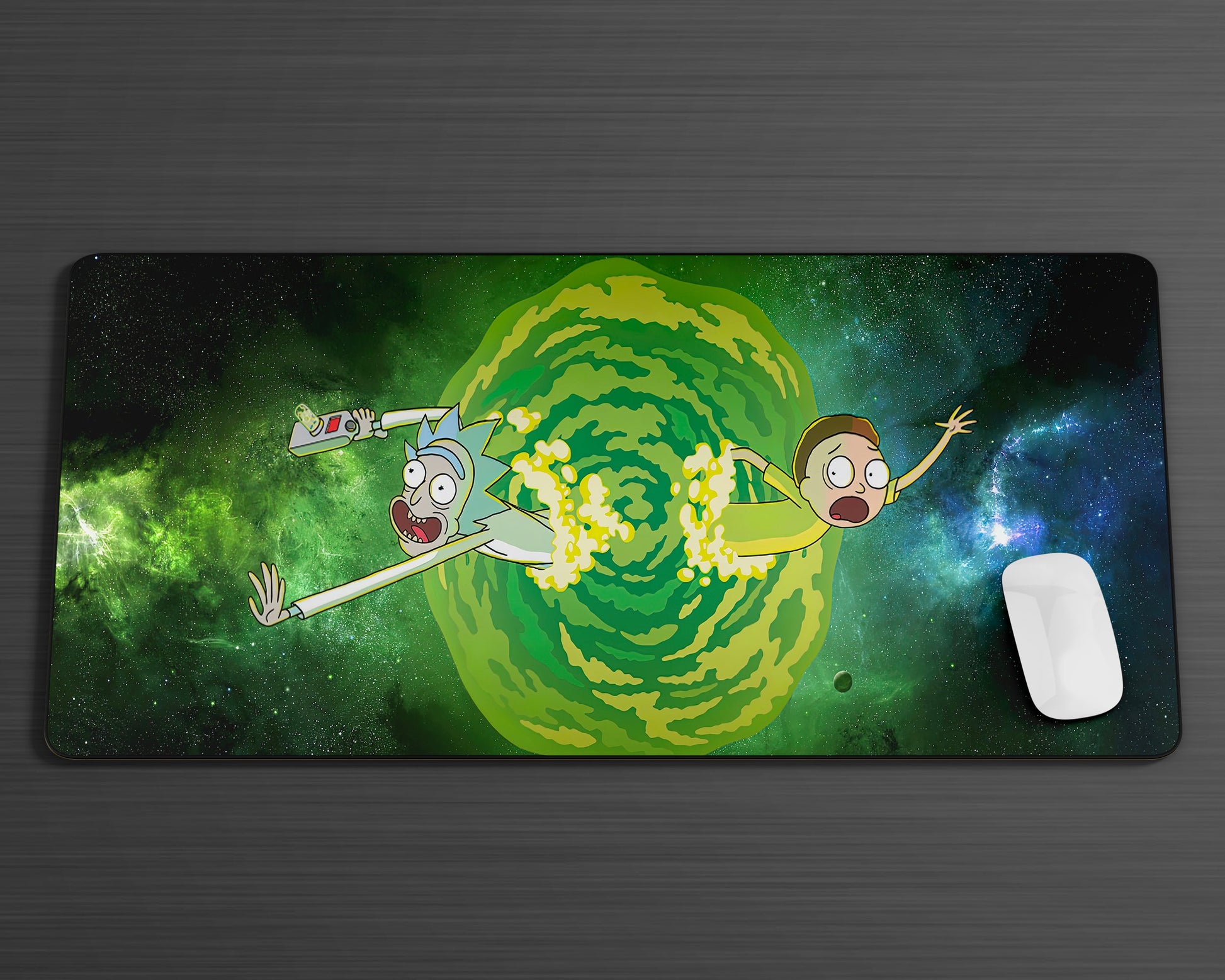 Anime Town Creations Mouse Pad Rick and Morty Portal Gaming Mouse Pad Accessories - Anime Rick and Morty Gaming Mouse Pad