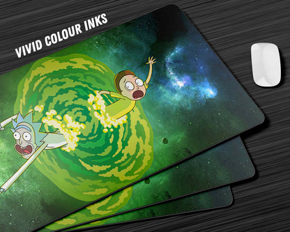 Anime Town Creations Mouse Pad Rick and Morty Portal Gaming Mouse Pad Accessories - Anime Rick and Morty Gaming Mouse Pad