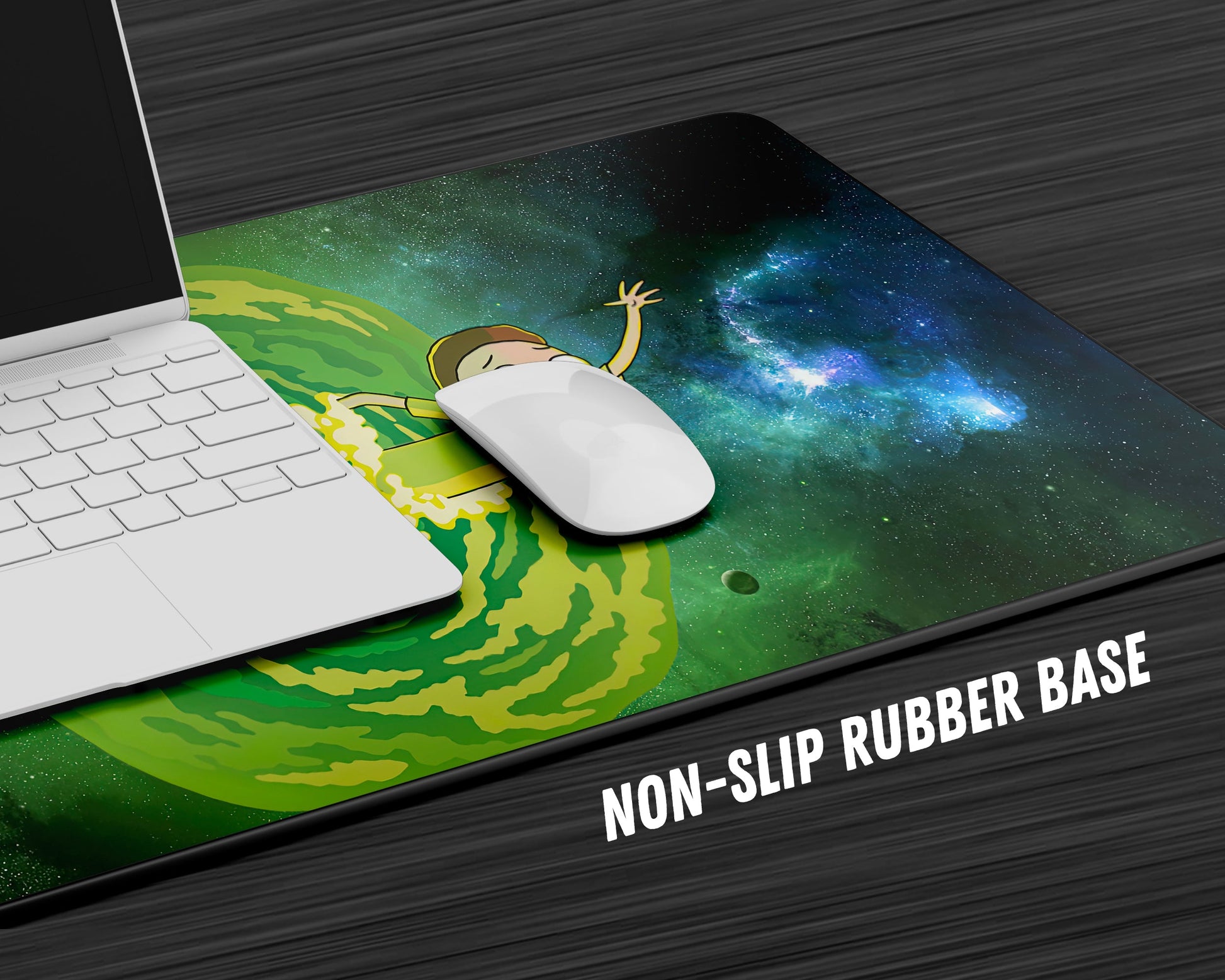 Anime Town Creations Mouse Pad Rick and Morty Portal Gaming Mouse Pad Accessories - Anime Rick and Morty Gaming Mouse Pad
