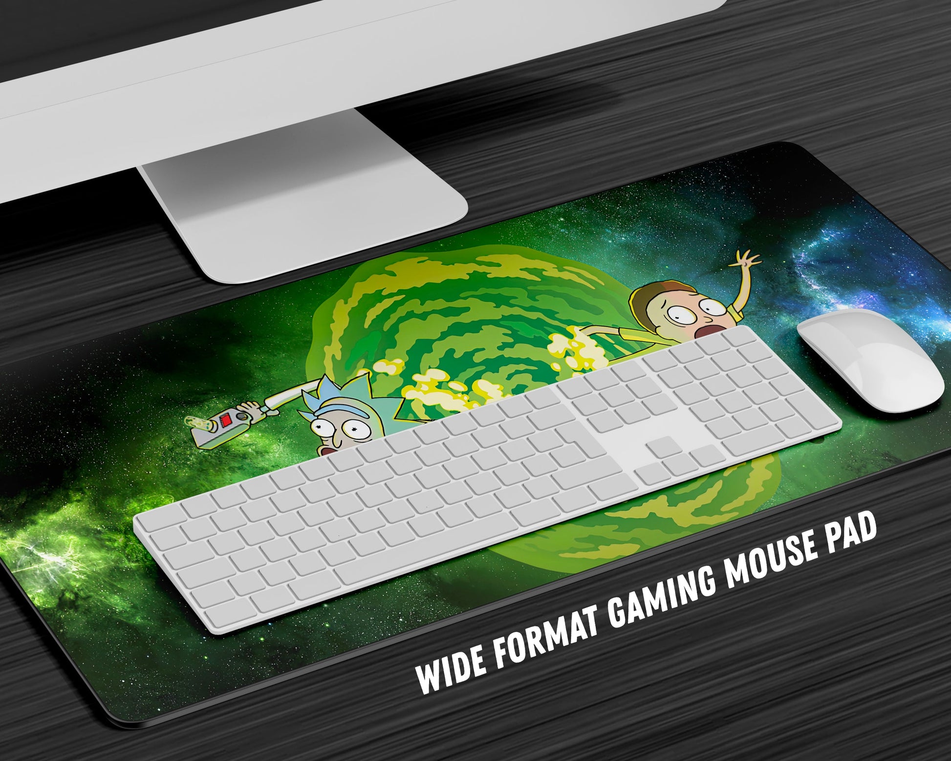 Anime Town Creations Mouse Pad Rick and Morty Portal Gaming Mouse Pad Accessories - Anime Rick and Morty Gaming Mouse Pad