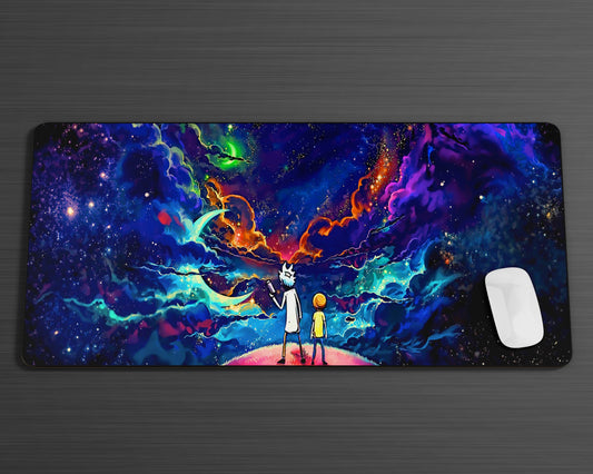 Anime Town Creations Mouse Pad Rick and Morty Galaxy Gaming Mouse Pad Accessories - Anime Rick and Morty Gaming Mouse Pad