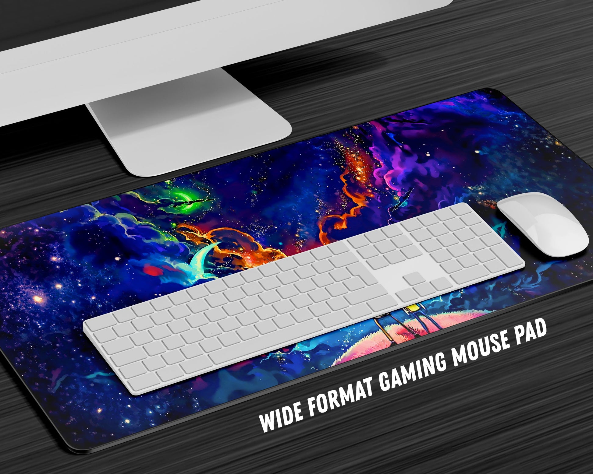 Anime Town Creations Mouse Pad Rick and Morty Galaxy Gaming Mouse Pad Accessories - Anime Rick and Morty Gaming Mouse Pad