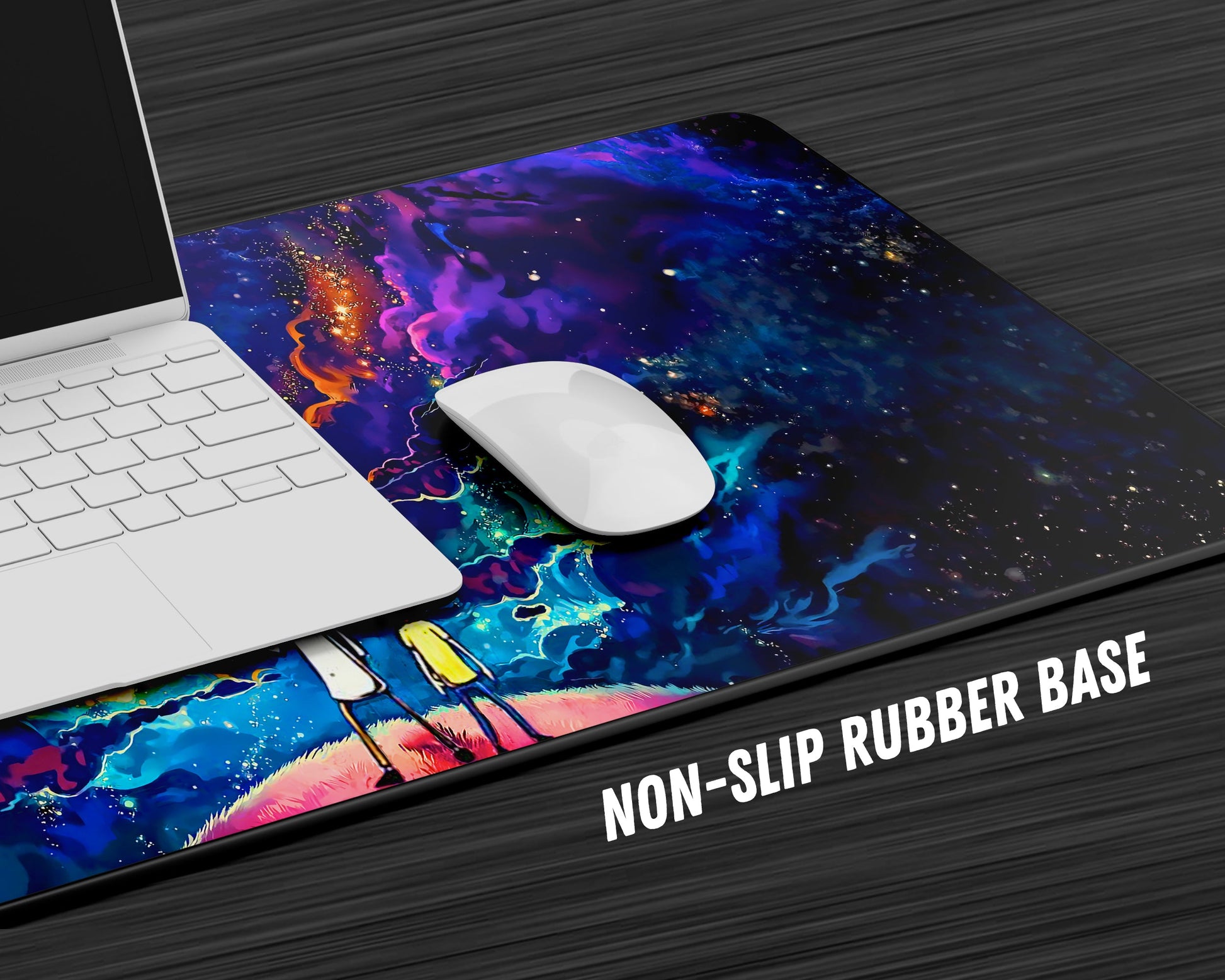 Anime Town Creations Mouse Pad Rick and Morty Galaxy Gaming Mouse Pad Accessories - Anime Rick and Morty Gaming Mouse Pad