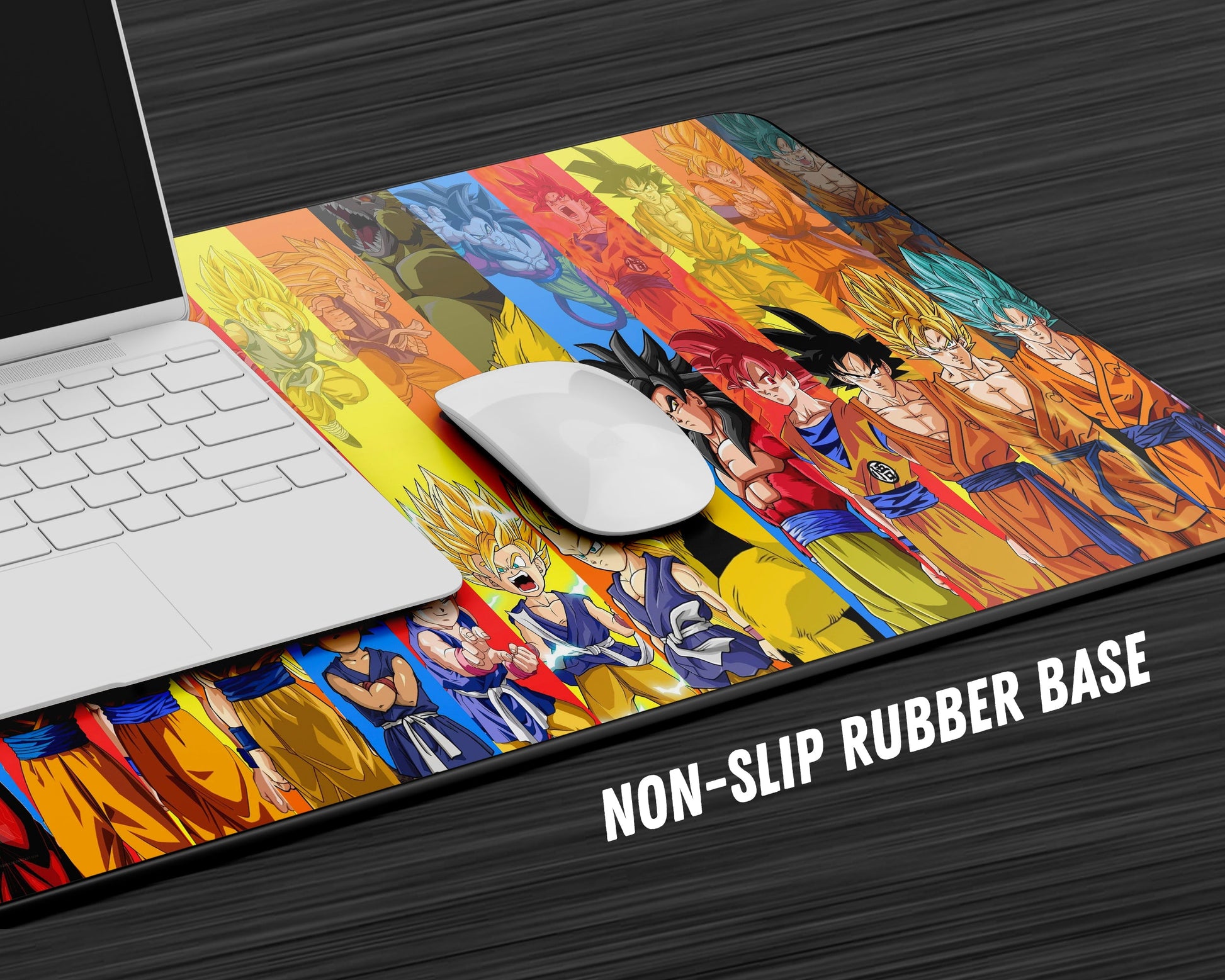 Anime Town Creations Mouse Pad Dragon Ball Goku Super Saiyan Forms Gaming Mouse Pad Accessories - Anime Dragon Ball Gaming Mouse Pad