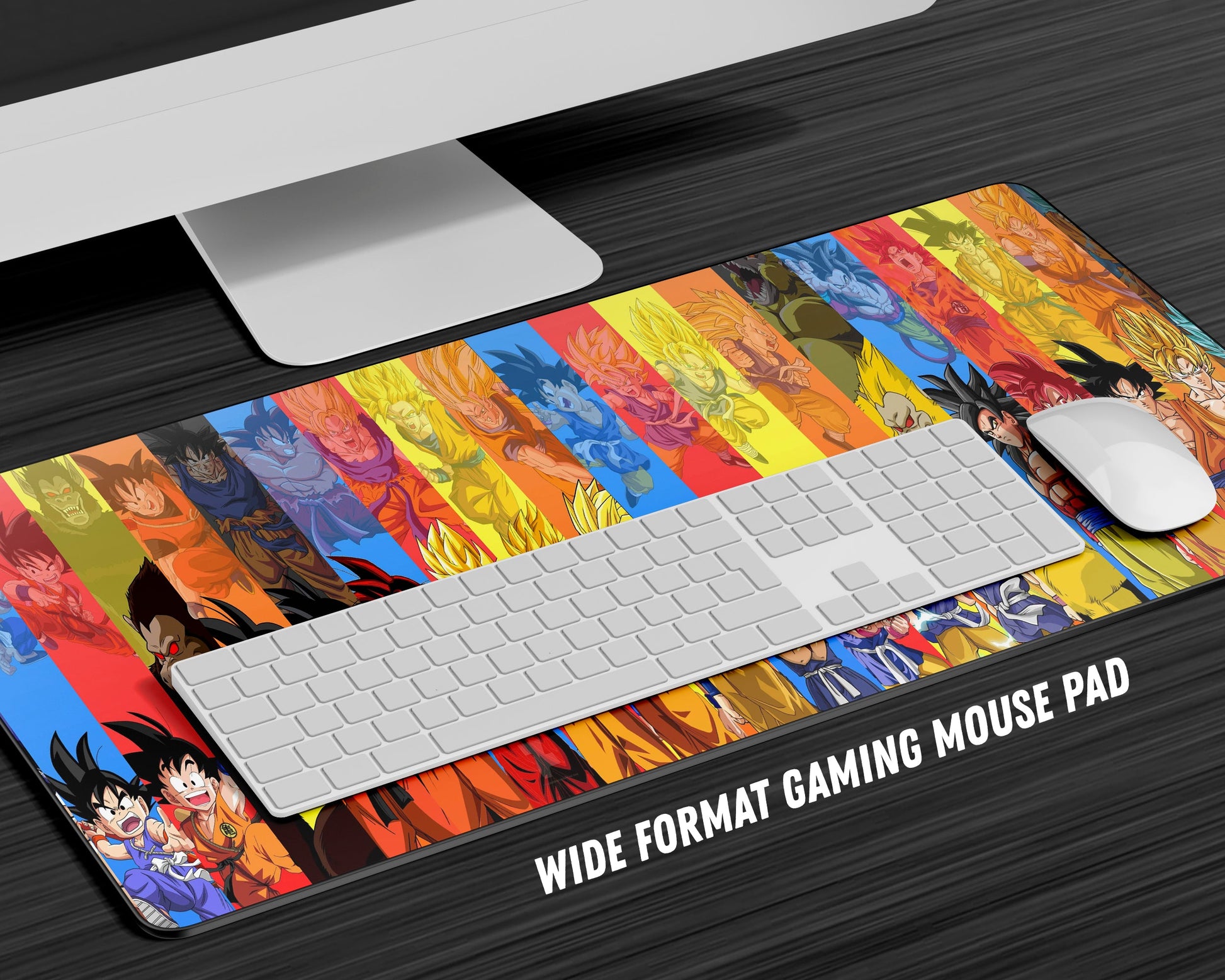 Anime Town Creations Mouse Pad Dragon Ball Goku Super Saiyan Forms Gaming Mouse Pad Accessories - Anime Dragon Ball Gaming Mouse Pad