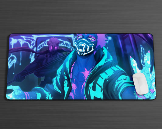 Anime Town Creations Mouse Pad Jujutsu Kaisen Neon Ryomen Sukuna Gaming Mouse Pad Accessories - Anime Jujutsu Kaisen Gaming Mouse Pad