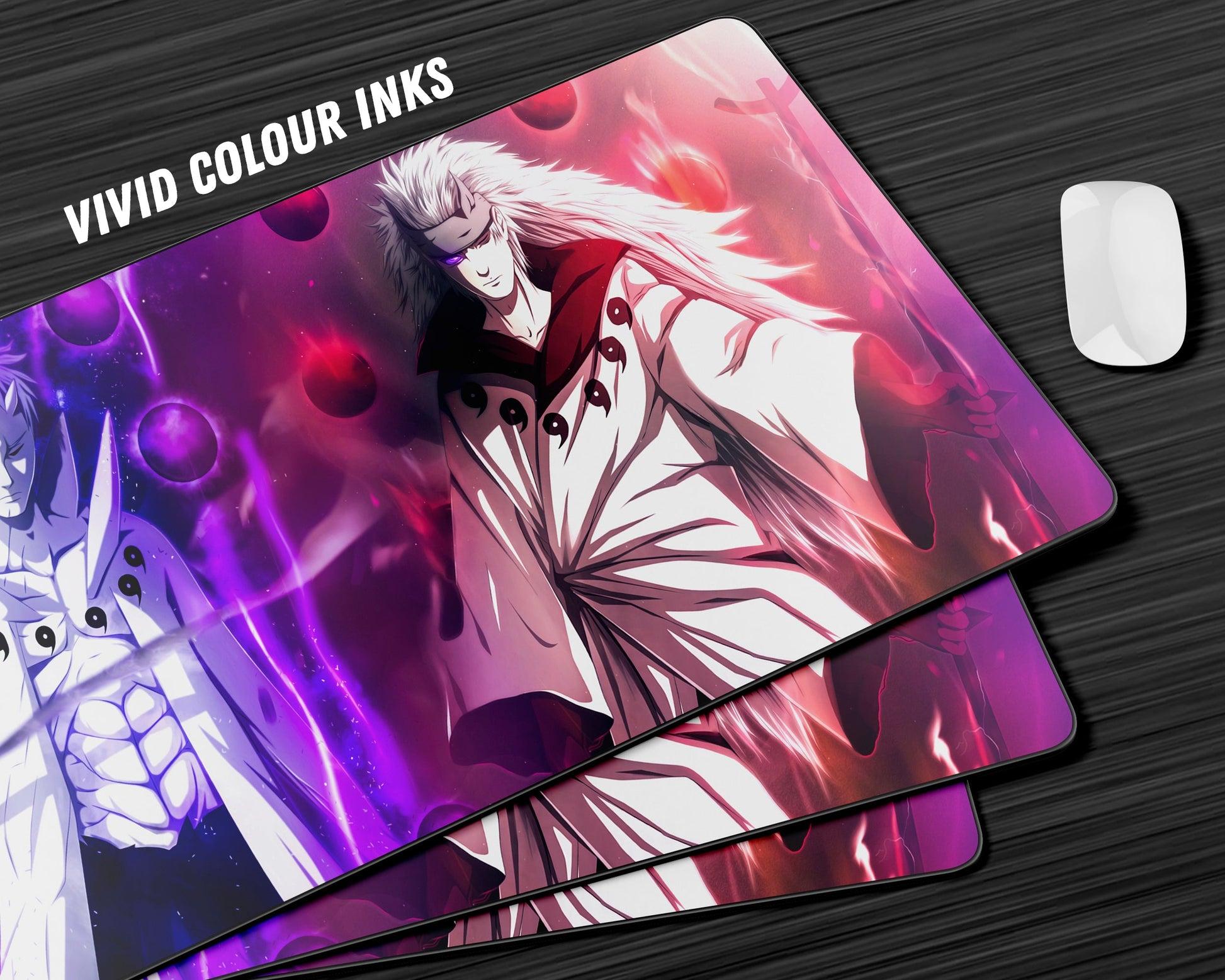 Anime Town Creations Mouse Pad Madara x Tobi Six Paths Sage Mode Gaming Mouse Pad Accessories - Anime Naruto Gaming Mouse Pad