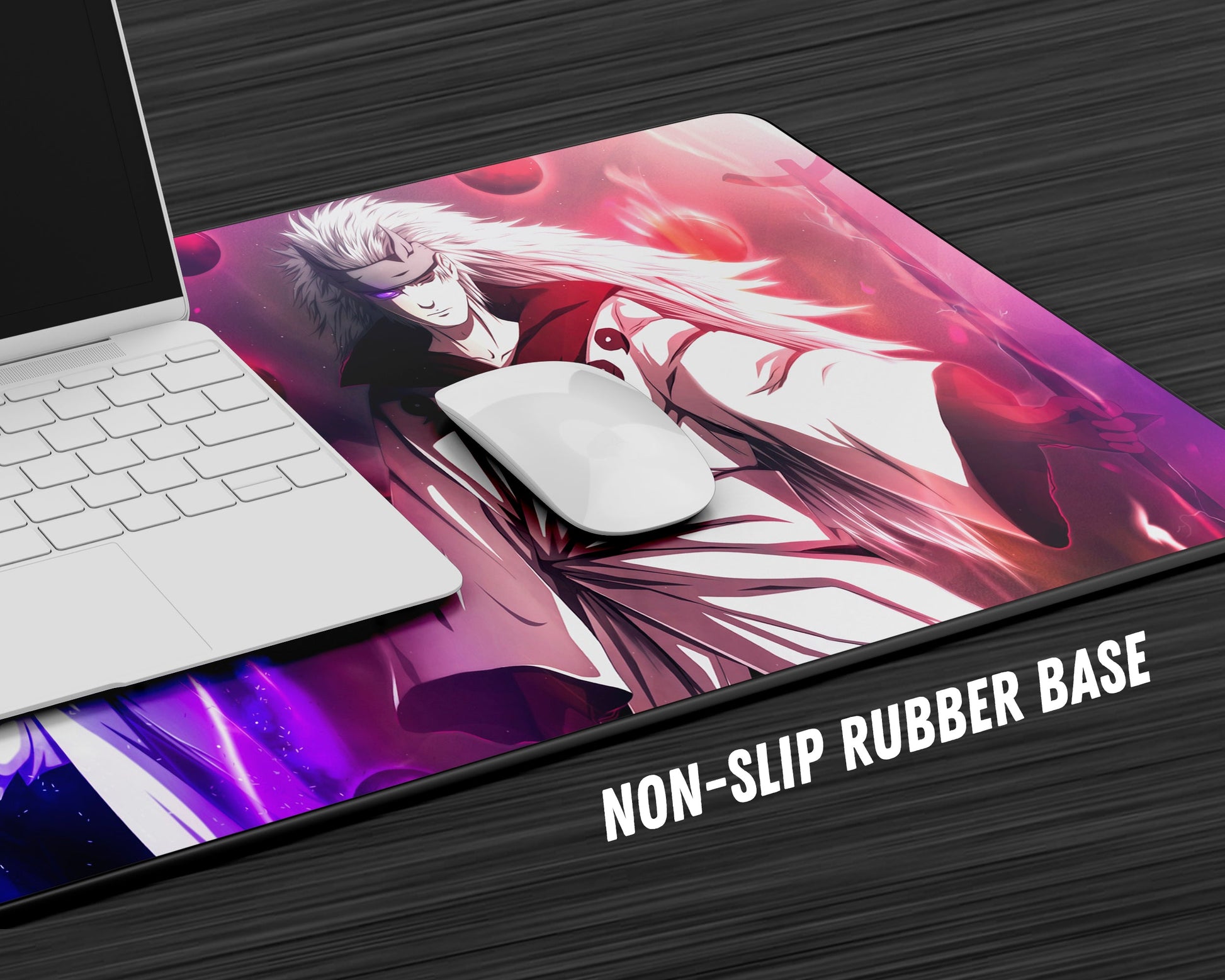 Anime Town Creations Mouse Pad Madara x Tobi Six Paths Sage Mode Gaming Mouse Pad Accessories - Anime Naruto Gaming Mouse Pad
