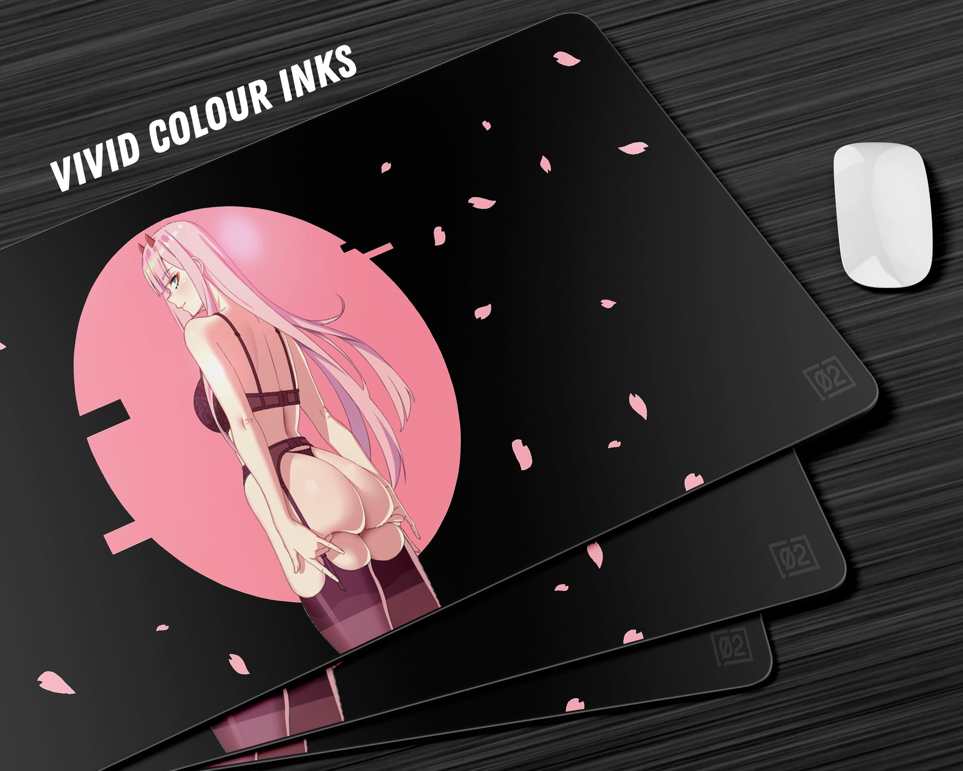 Anime Town Creations Mouse Pad Zero Two Hot Pink Gaming Mouse Pad Accessories - Anime Darling in the Franxx Gaming Mouse Pad